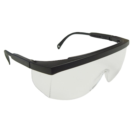 Radians Galaxy, Safety Glasses, Anti-Fog, Clear Lens, Black Frame, Half-Frame, 1 PR GX0111ID